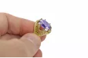 Ring Vintage craft Alexandrite 14K Yellow gold vrc003y